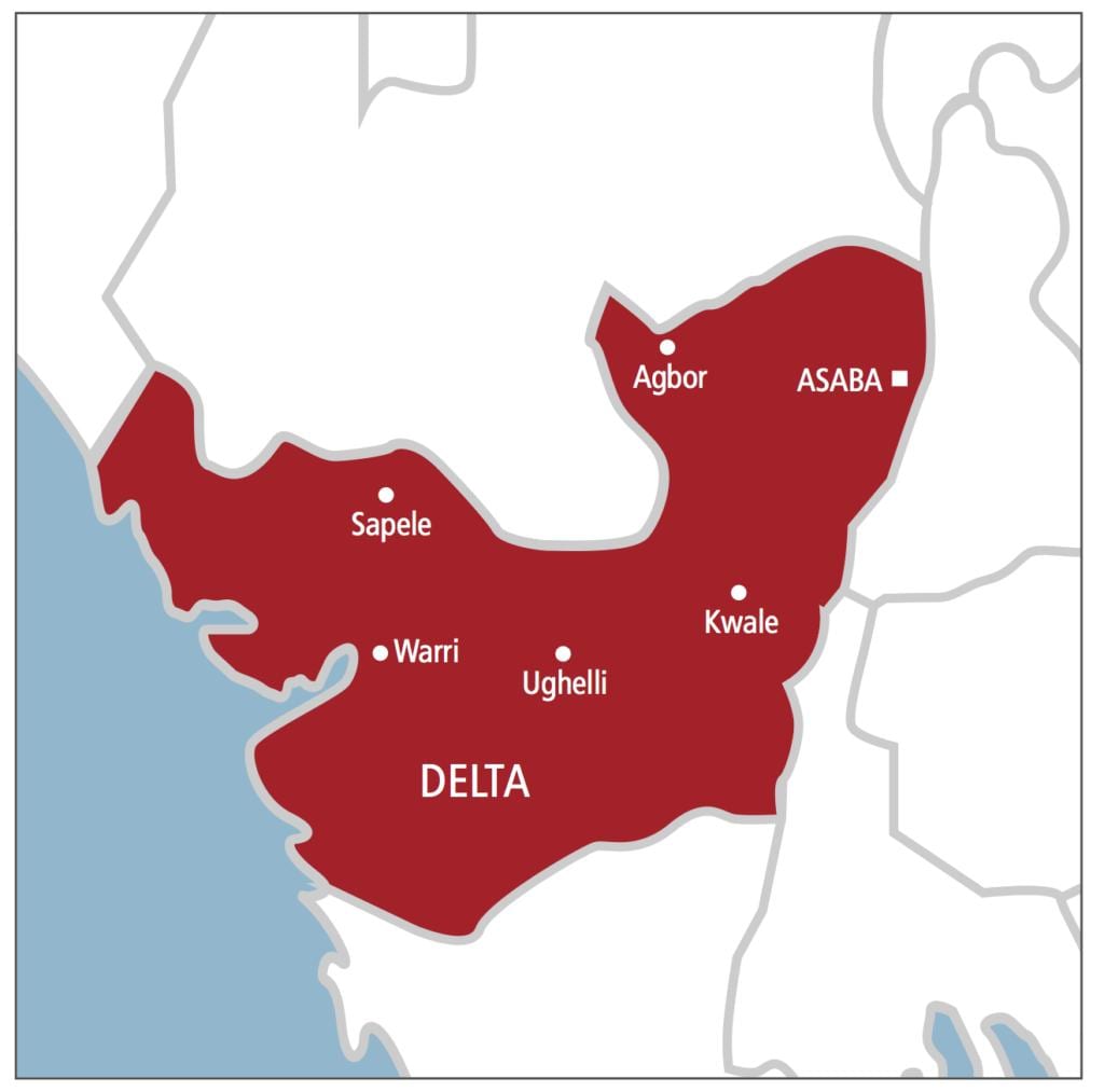 Delta u Nigeriji karti