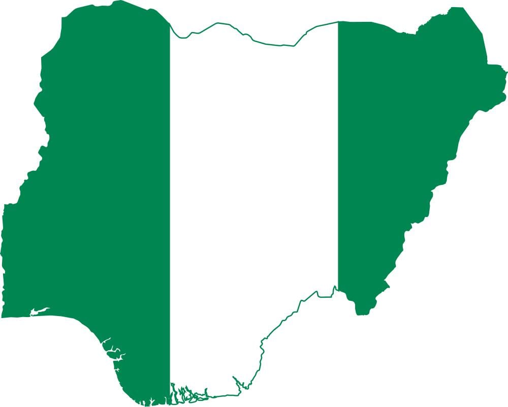 Karta Nigeriji APG