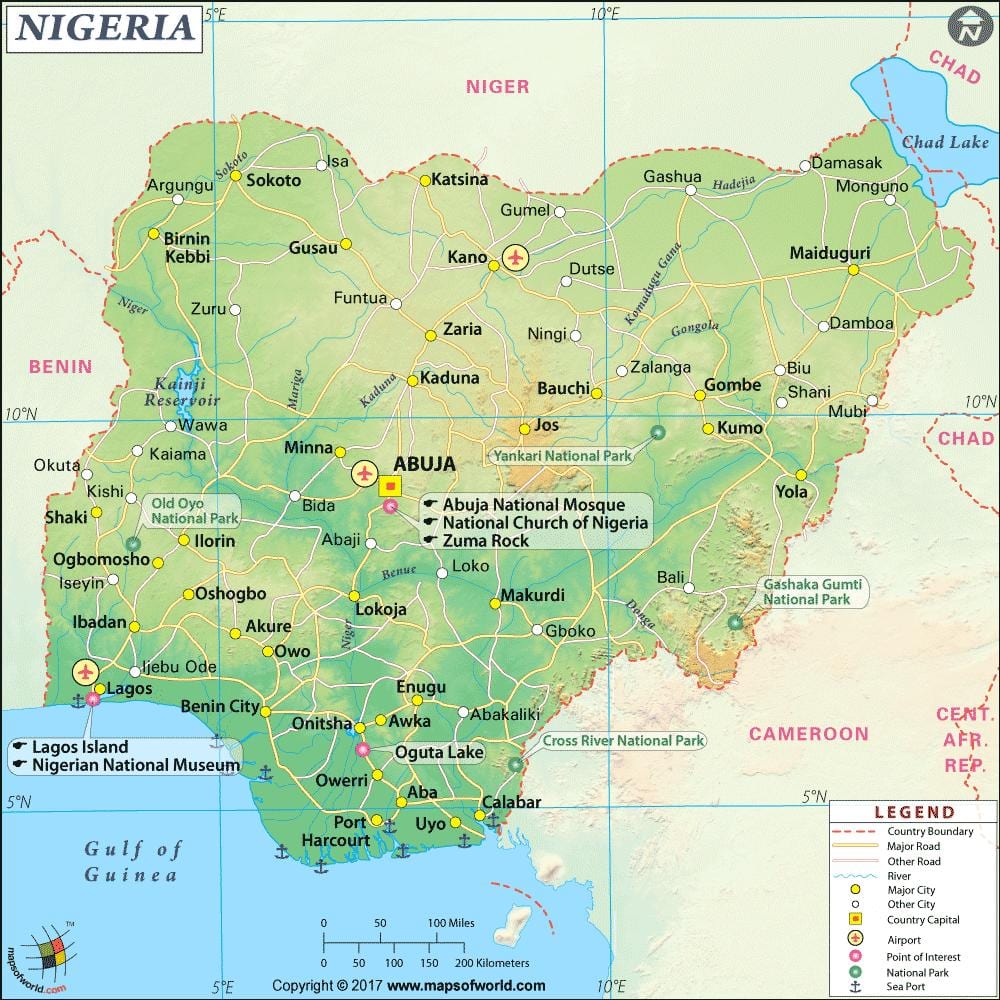 Karta slike iz Nigerije