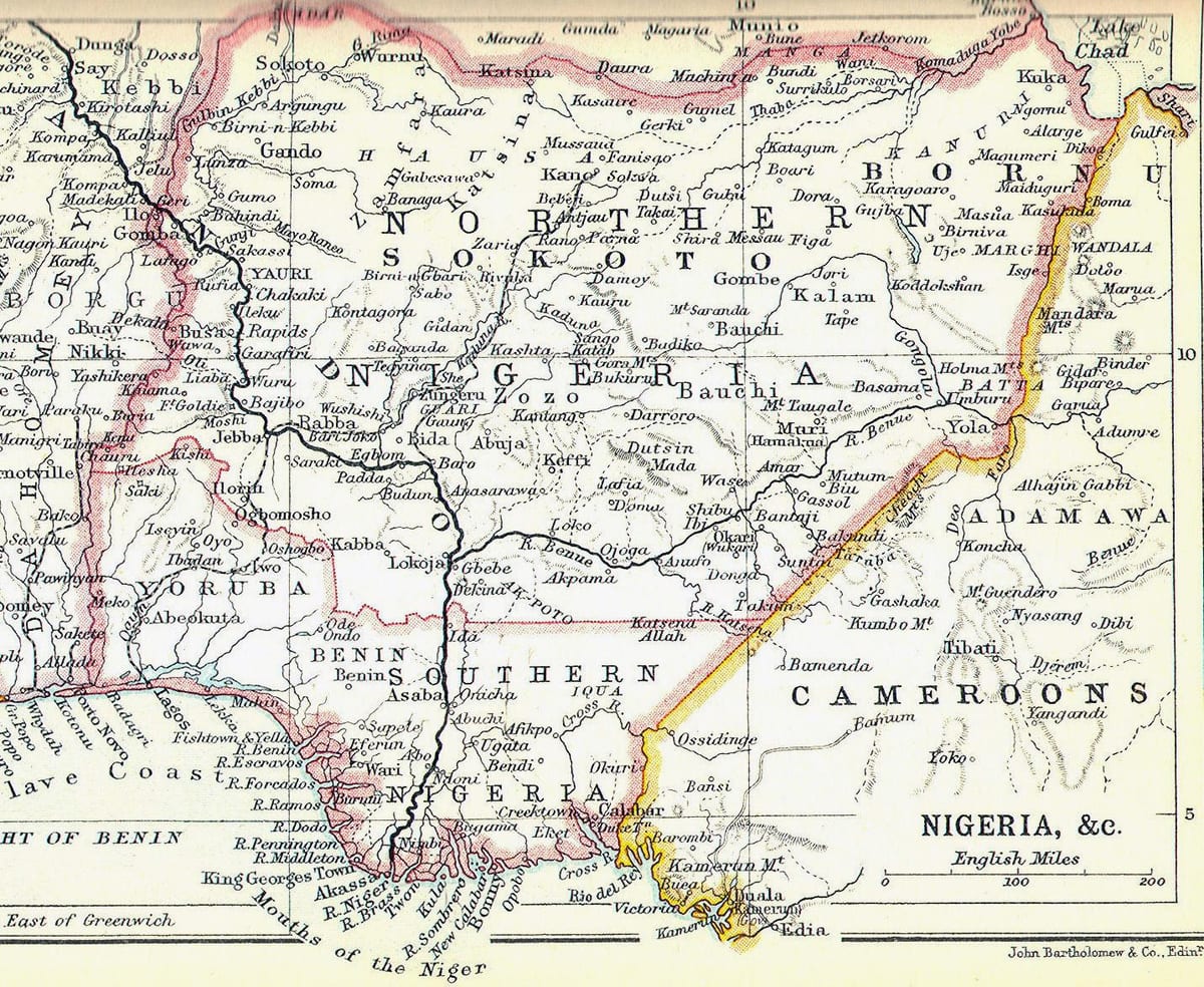 Karta starog Nigeriji