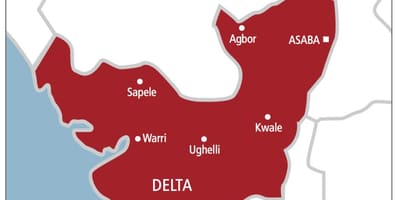 Delta u Nigeriji karti
