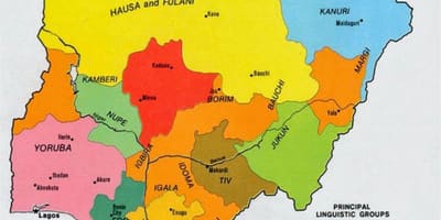 Karta nigerijske plemena