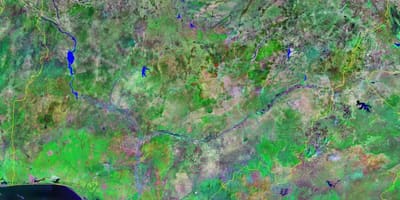 Karta Nigeriji planine