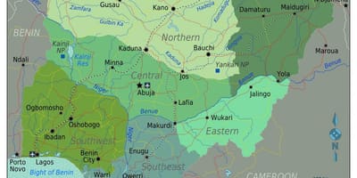 Nigerija regionalnih karti